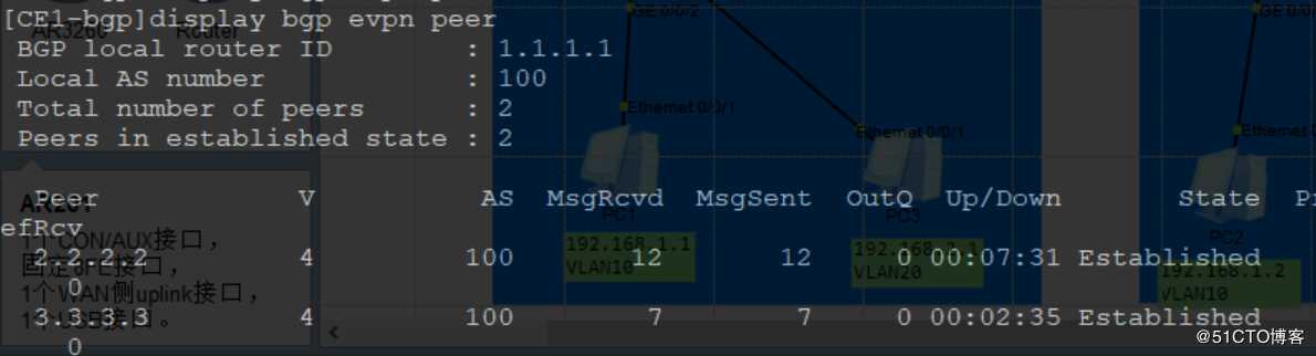使用BGP E***方式部署分布式网关VXLAN