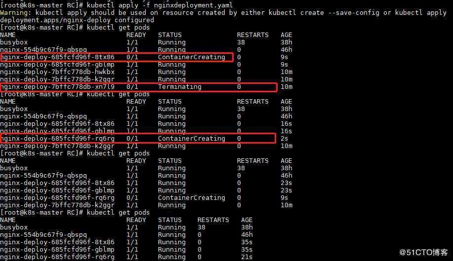 K8S使用deployment 管理Pod以及滚动更新（6）