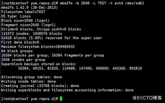 Linux yum仓库搭建、http2.4源码编译和文件系统创建挂载