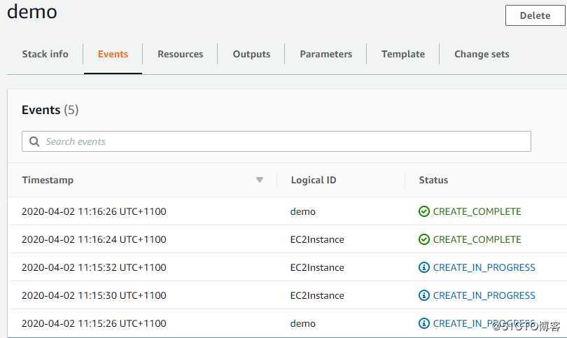 cloudformation 练习 - 创建EC2