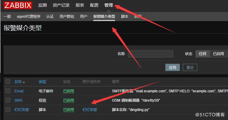 Zabbix配置企业钉钉报警