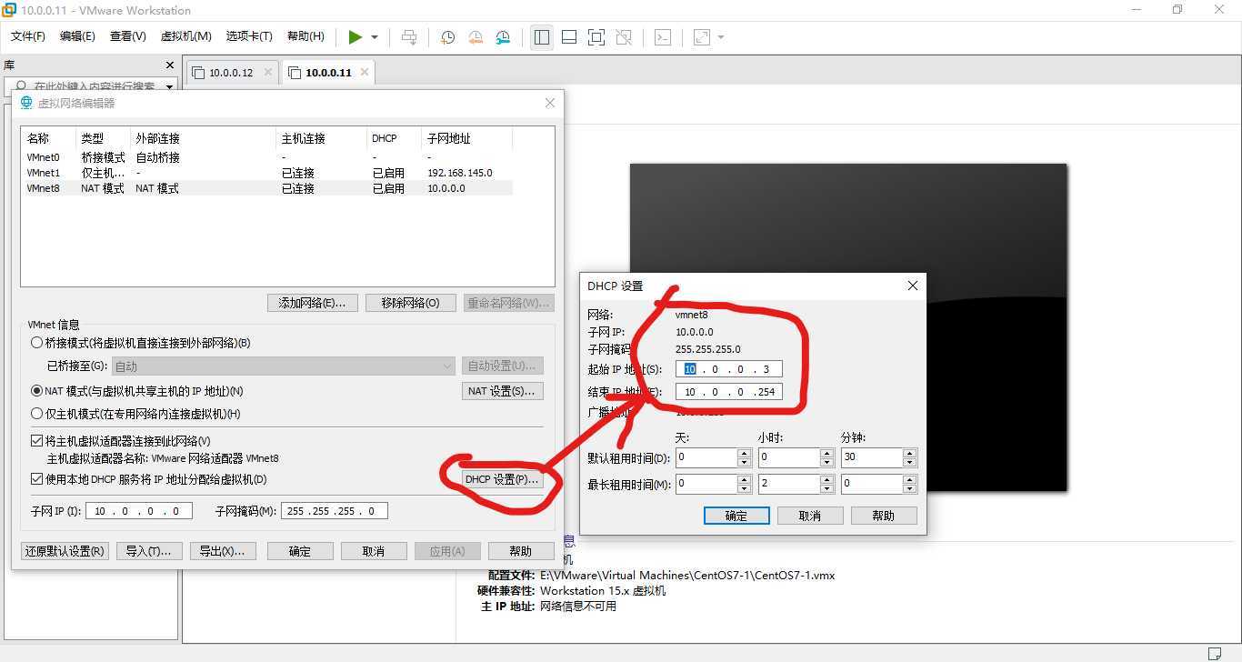 设置DHCP地址池