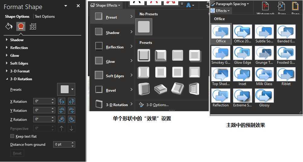 主题中的效果