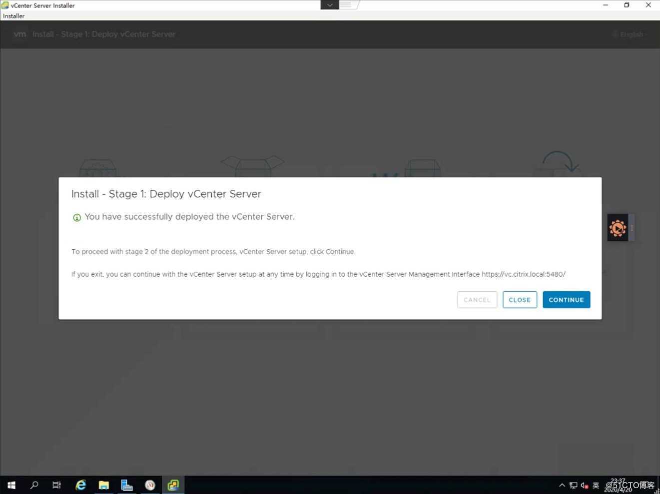 2020年最新版VMware VCSA 7.0 RC安装过程详解
