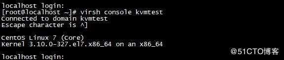 KVM之文本模式安装虚拟机（console连接虚拟机）