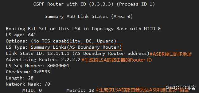OSPF协议各类LSA的内容总结