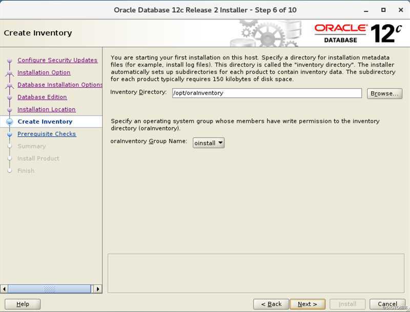 centos7下安装ORACLE 12C-软件安装