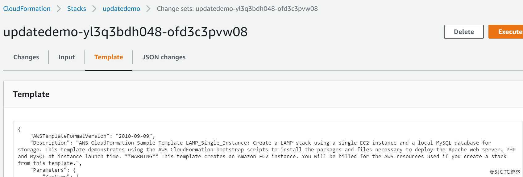 AWS Cloudformation Update Stack注意事项