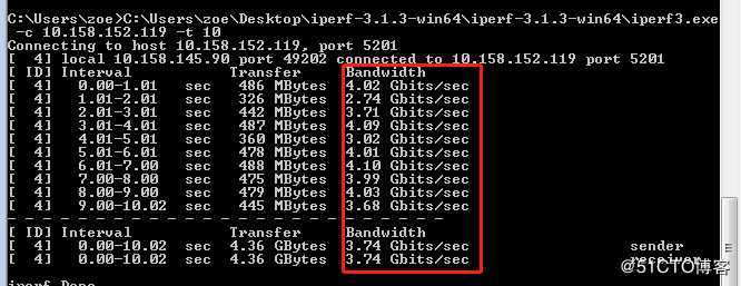 iperf网络测试工具使用方法