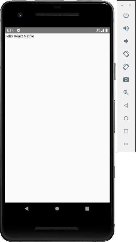 react native hello world