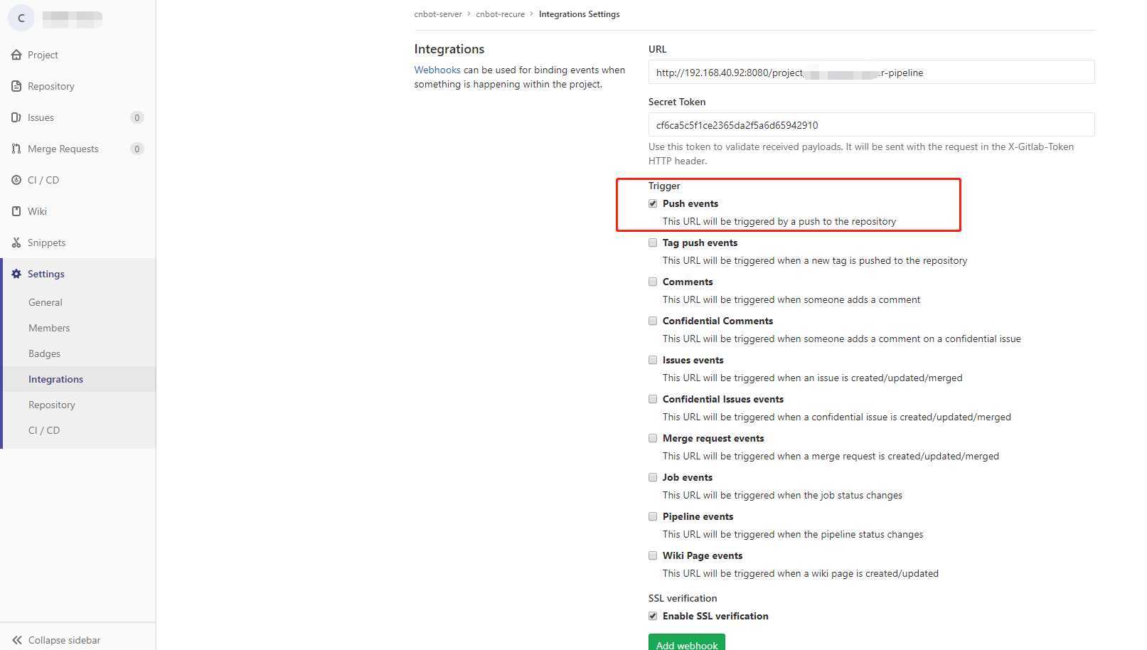 gitlab-webhook-config