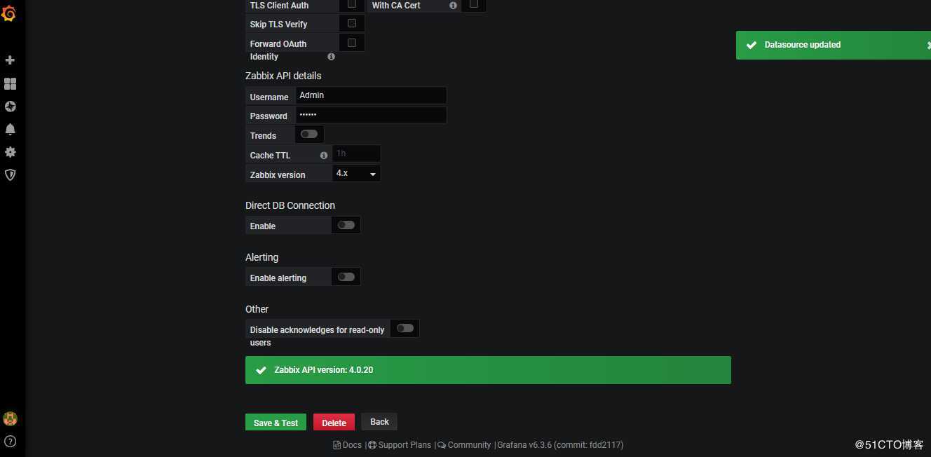 个人笔记：腾讯云安装ZABBIX4+Grafana6监控系统的安装配置