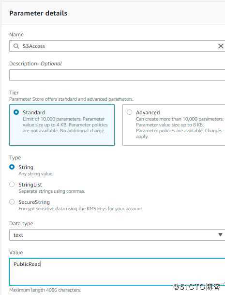 AWS Cloudformation - Parameter Store
