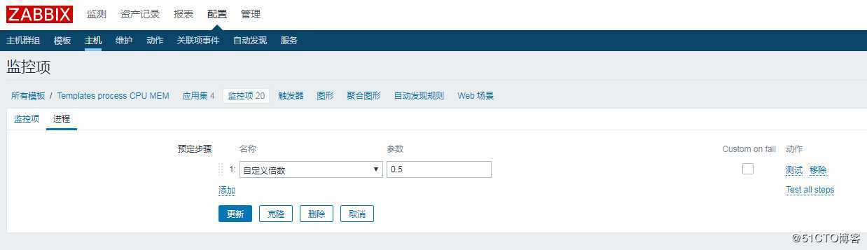 Eg挨蒙—Zabbix监控进程占cpu和内存大小及批量监控端口