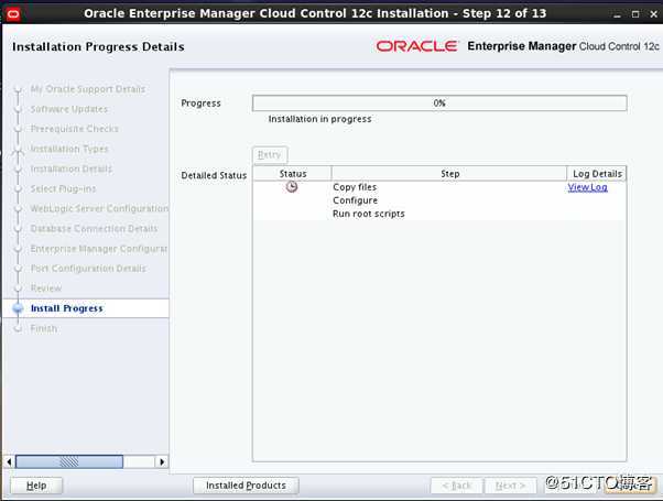 ORACLE EMCC 12.1.0.5安装配置