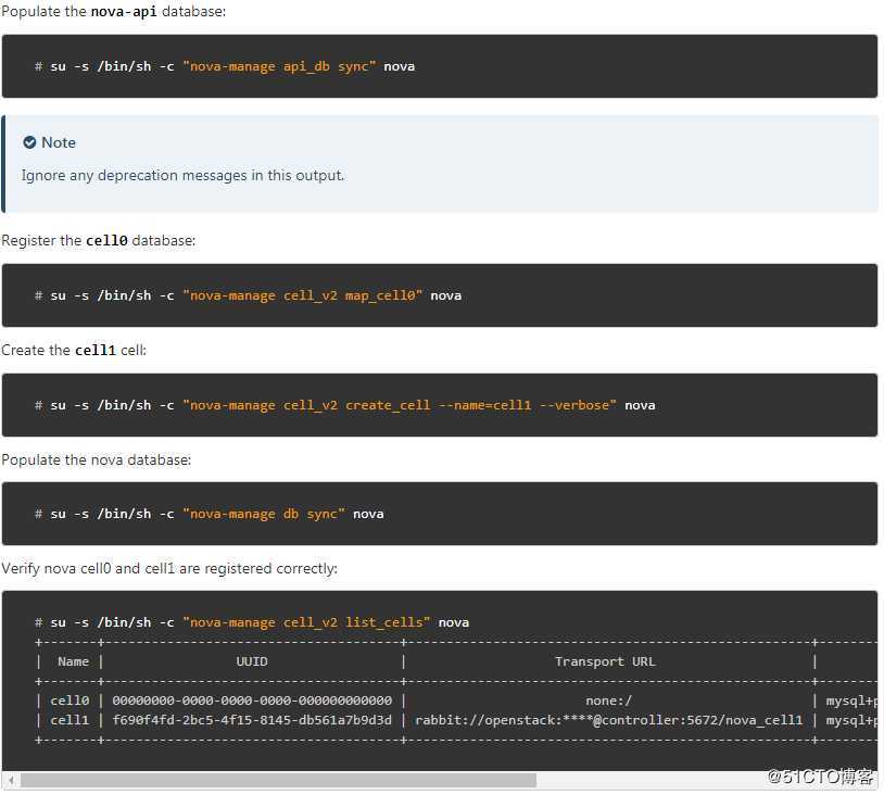 OpenStack Train版操作笔记（5） --- nova计算服务安装及验证（控制节点上）