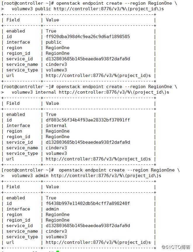 OpenStack Train版操作笔记（12） --- 安装cinder块存储服务（控制节点）