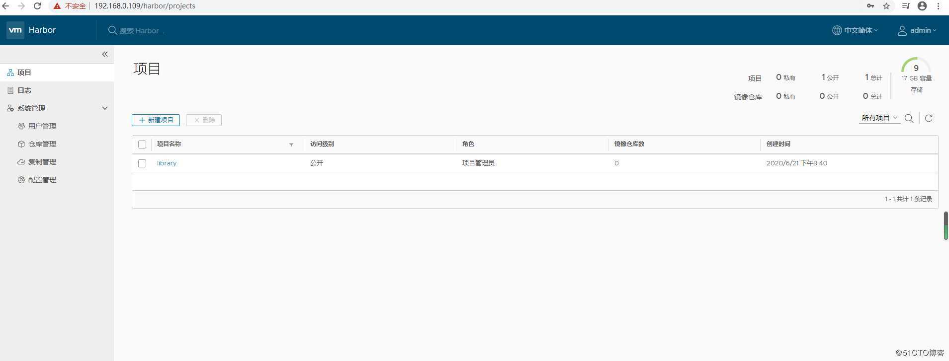 企业私有docker仓库 harbor---管理篇