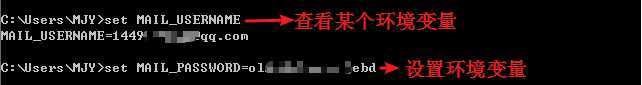 ‘设置查看某个环境变量‘