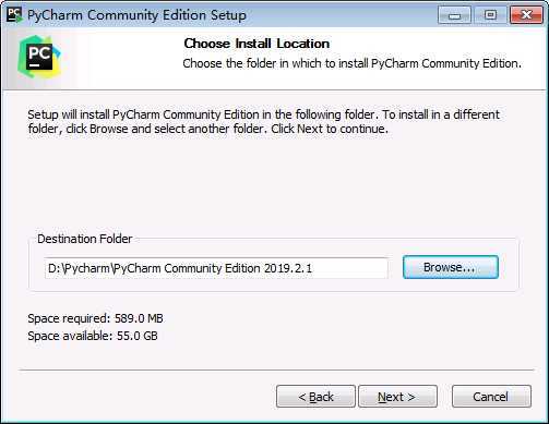 Pycharm选择安装路径