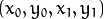 (x_{0}, y_{0}, x_{1}, y_{1})