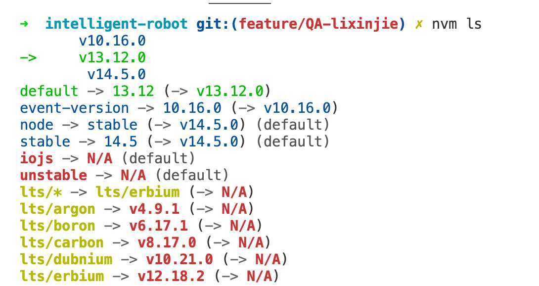 node 使用版本 v13.12.0