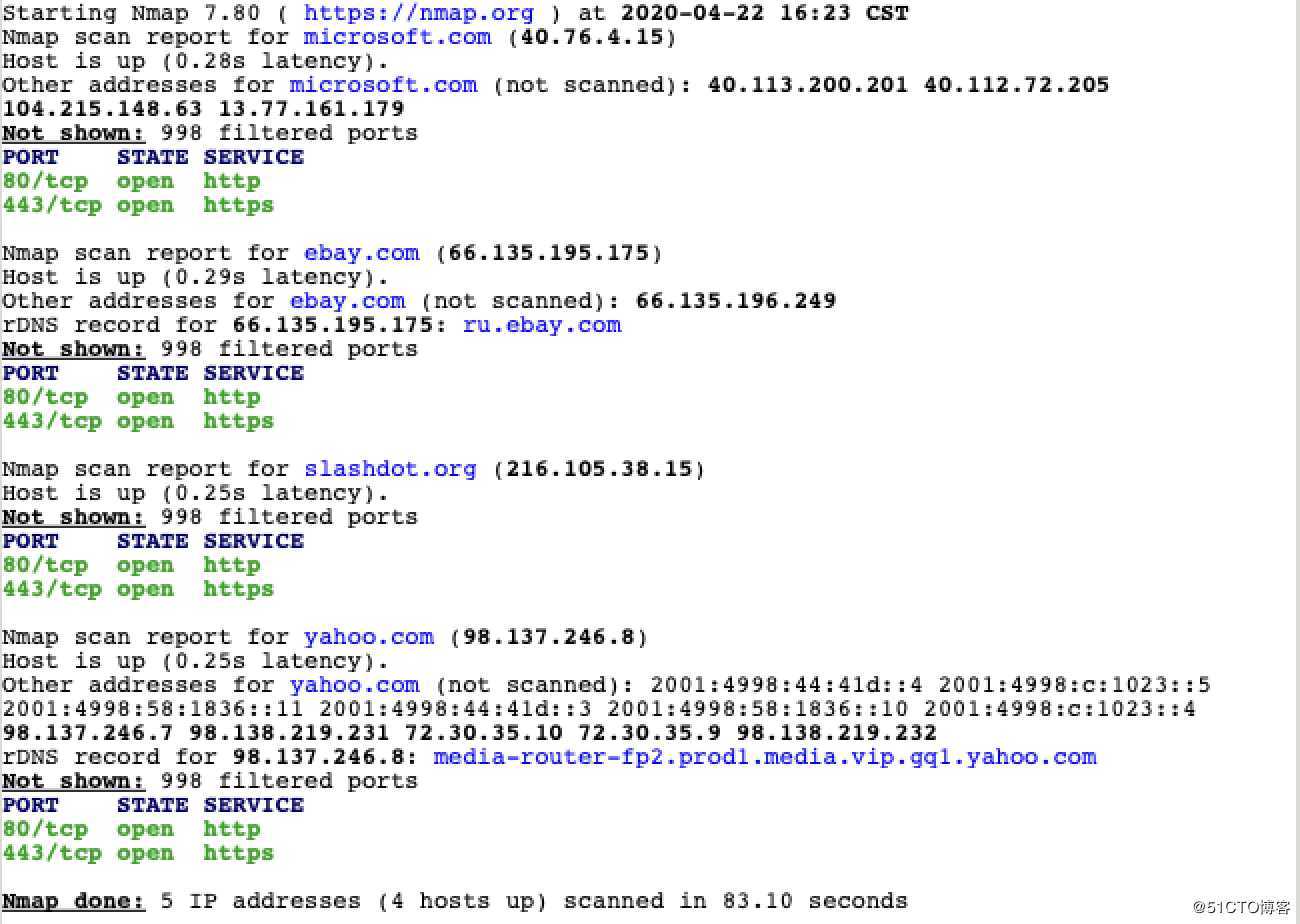 hacker之眼Nmap的原理及用法（十七）最后一小节：实例解析