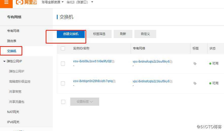 阿里云建站基础（vpc）
