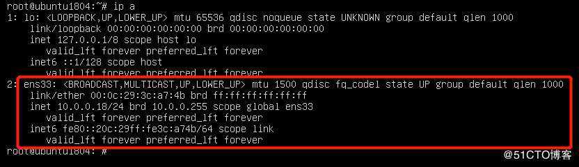 Ubuntu server1804的NAT网络模式 网卡设置