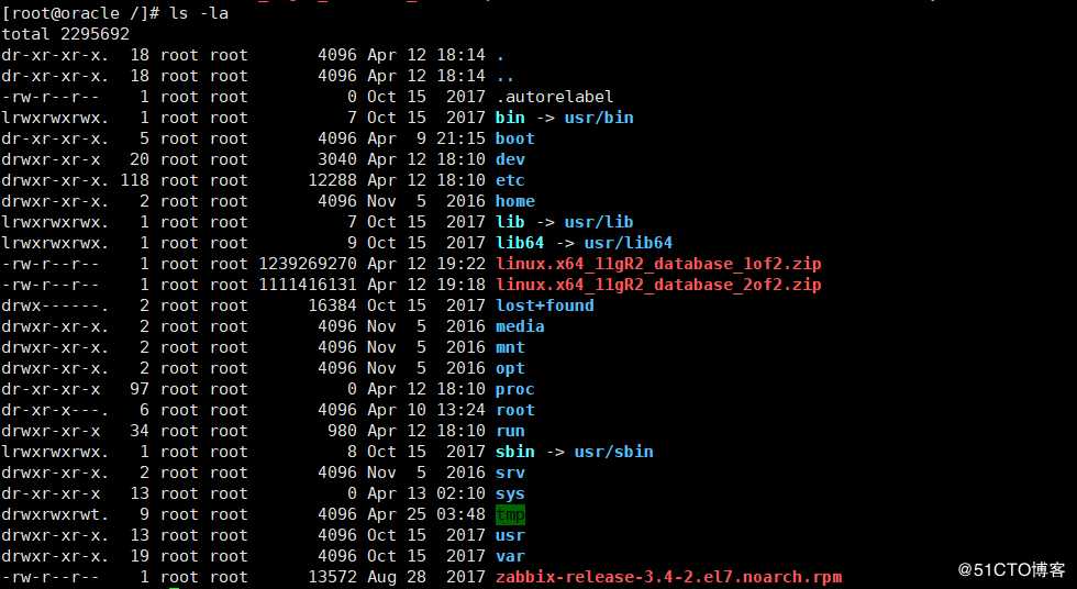 Linux -ls-列出文件的详细信息