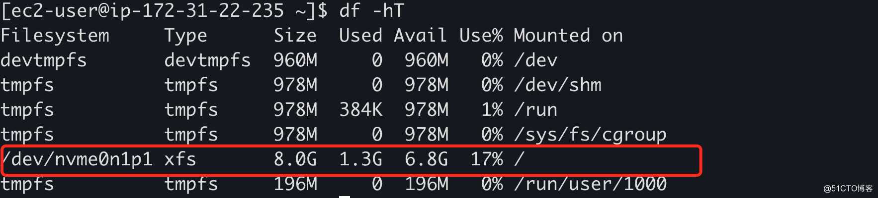 AWS扩展EBS卷——Linux文件系统