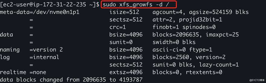 AWS扩展EBS卷——Linux文件系统
