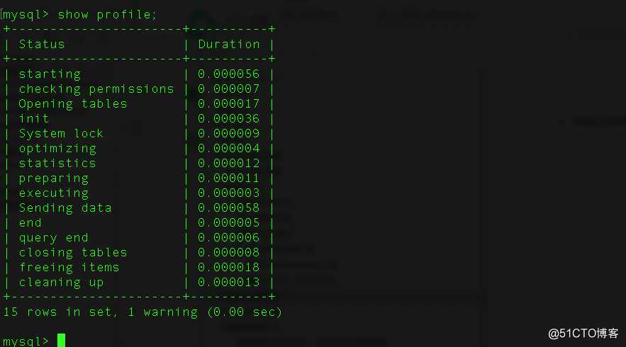 mysql性能分析篇
