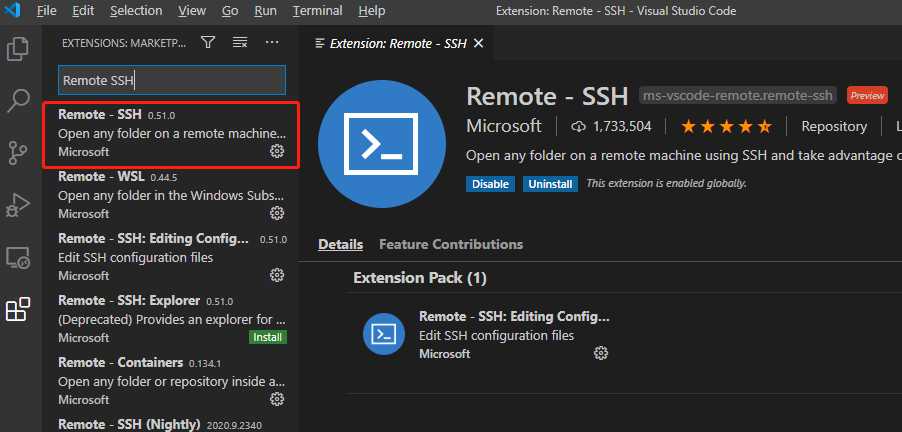 remote ssh