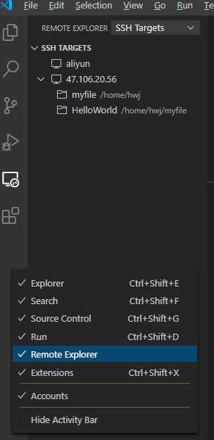 remote explorer