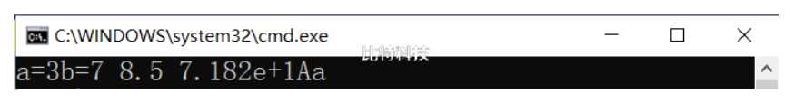 用下面的scanf 函数输人数据,使a=3,b=7,x=8.5,y=71. 82,cl=‘A‘,c2=‘a‘。在键盘上应如何输入?