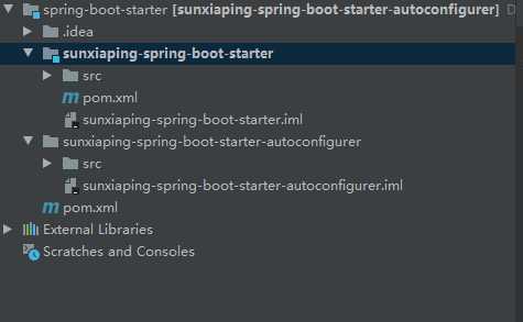 新建一个空的工程spring-boot-starter