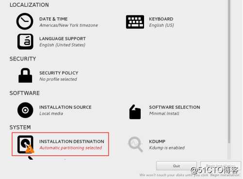 CentOS7 最小化系统安装操作指引