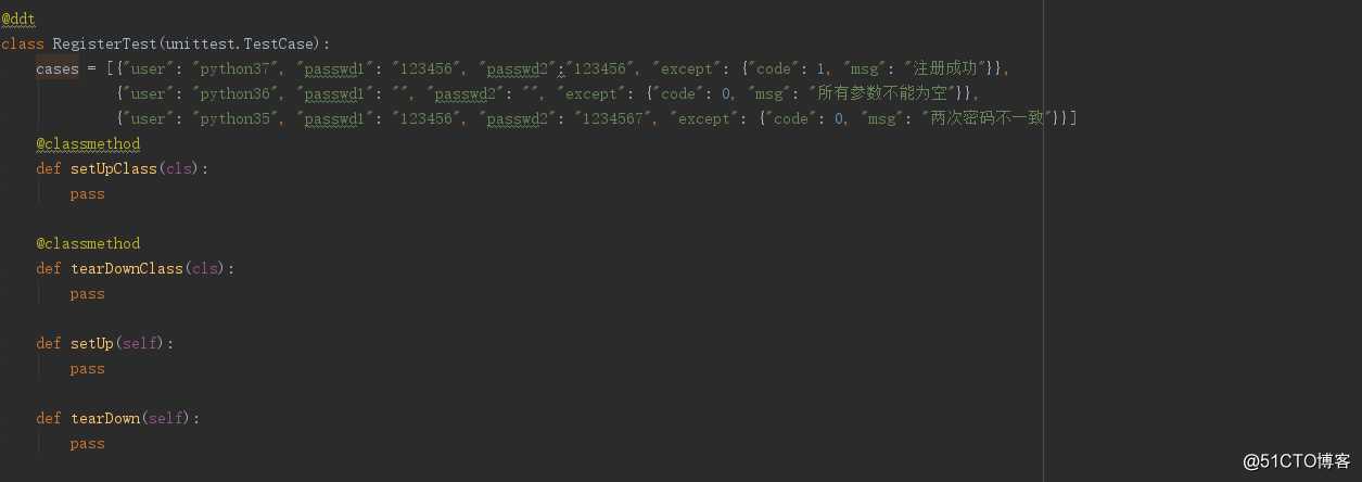 python自动化框架----unitest详解