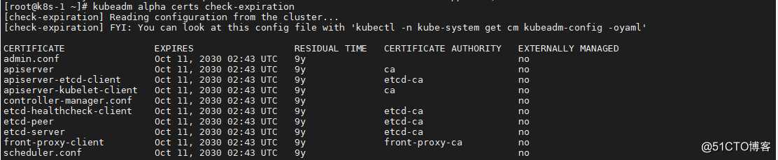 更新一个10年有效期的 Kubernetes 证书