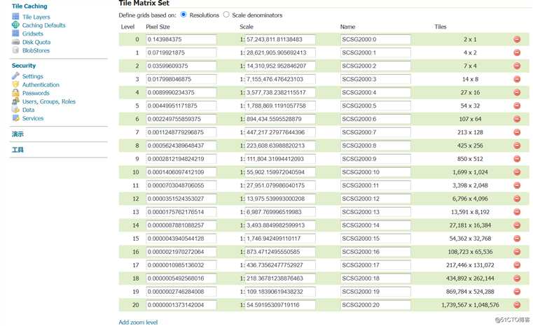 GeoServer发布tiff格式地图并进行切片缓存