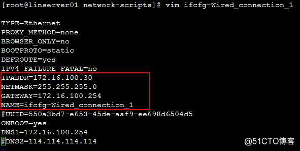 centos7 网卡配置错误问题解决办法（ifcfg-Wired_connection_1）
