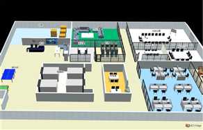 3dmax上传三维模型制作室内三维地图效果1