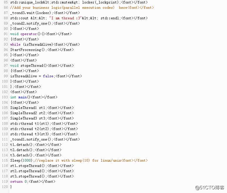 我们如何在C，C ++中控制/调度线程的执行？