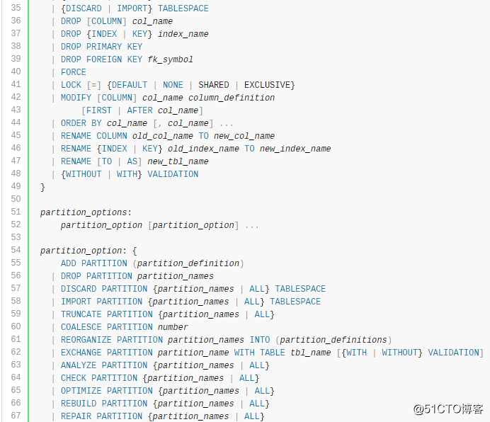 MySQL的SQL语句 - 数据定义语句（6）- ALTER TABLE 语句（1）