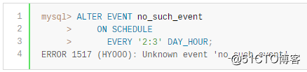 MySQL的SQL语句 - 数据定义语句（3）- ALTER EVENT 语句