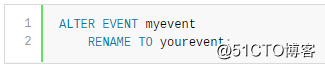 MySQL的SQL语句 - 数据定义语句（3）- ALTER EVENT 语句