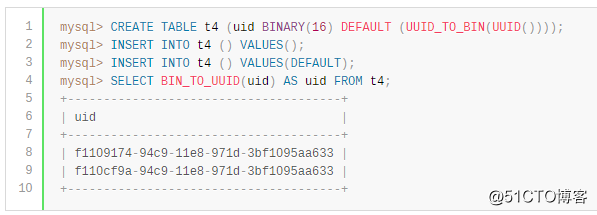 MySQL数据类型 - 数据类型默认值