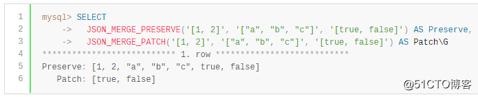 MySQL数据类型 - JSON数据类型 （2）