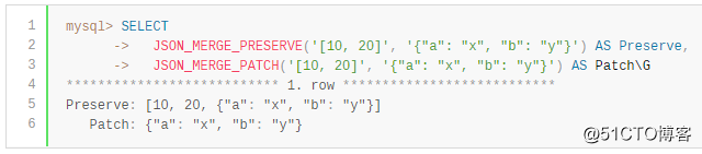 MySQL数据类型 - JSON数据类型 （2）